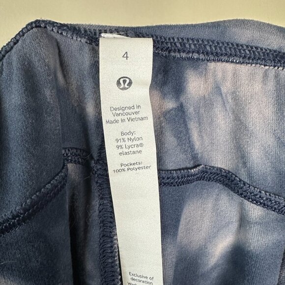 Lululemon Ready to Rulu Jogger Crop Pants Diamond Dye Lunar Rock True Navy 4 - Picture 2 of 5